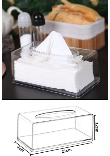 Kristal Boncuklu Kare Peçete Organizeri Dekoratif Peçetelik fiyatları