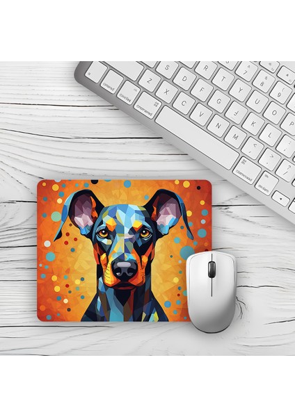 Buzlu Görüntü Figürlü Köpek Tasarımlı Baskılı Kaydırmaz Taban 18X22 cm Mouse Pad