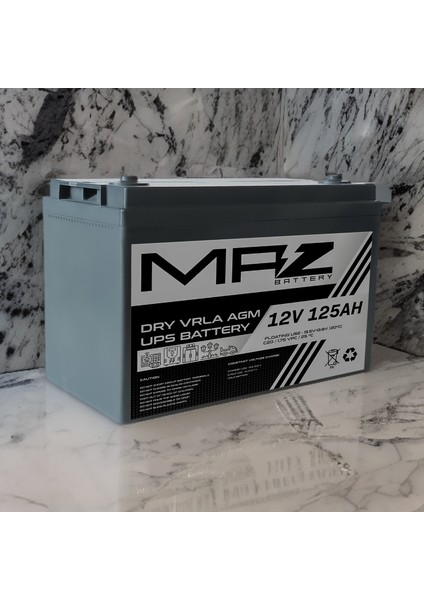 12 Volt 125 Amper (Ah) Kuru Agm Vrla Ups Akü Yeni Üretim modelleri