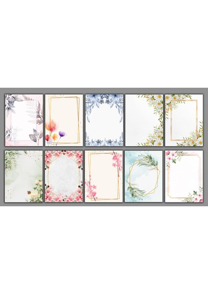 Mektup Kağıdı (A5- 15X21 Cm- 10 Adet)