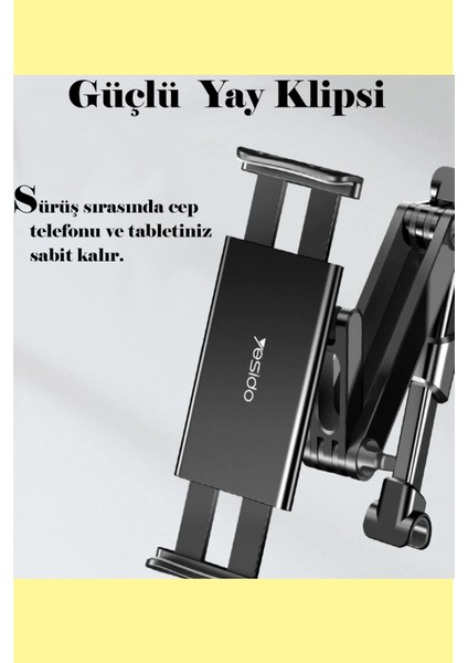 C117 360° Klipsli Koltuk Arkası Telefon Tablet Tutucu indirimleri