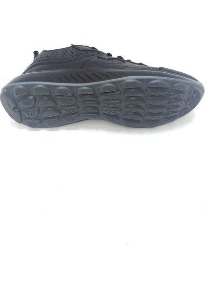 Siyah Deri Erkek Sneaker Ayakkabı indirimleri