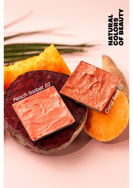 Bade Natural Krem Allık Peach Sorbet 02 %100 Doğal