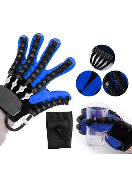 Sol El Parmak Rehabilitasyon Egzersiz Robot Eldiven El Egzersiz Aracı indirimleri