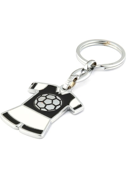 Siyah Beyaz Forma Tasarımlı Anahtarlık ''newlifepromosyon'' MDL395