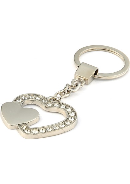 Taşlı Kalp Tasarımlı Anahtarlık ''newlifepromosyon'' MDL411