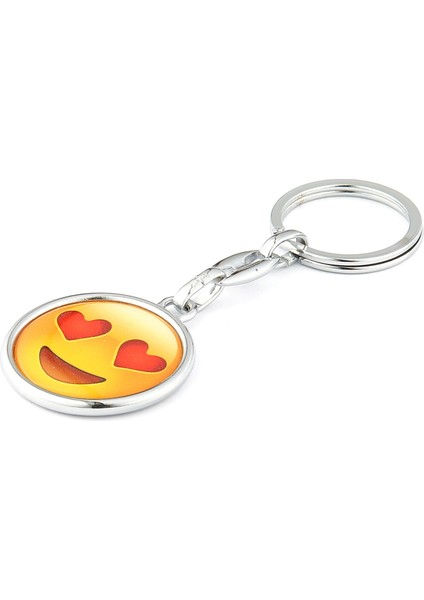 Kalp Gözlü Emoji Anahtarlık ''newlifepromosyon'' MDL174