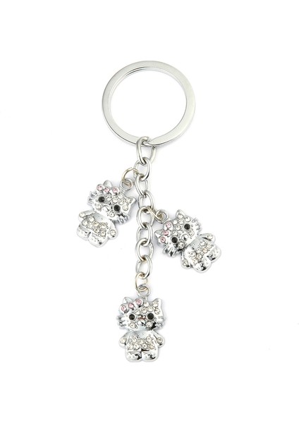 Taşlı Kedi Fügürlü Anahtarlık ''newlifepromosyon'' MDL321 fiyatları