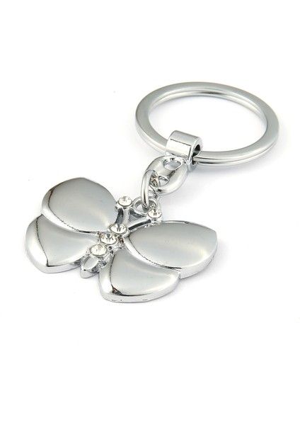 Taşlı Kelebek Tasarımlı Anahtarlık ''newlifepromosyon'' MDL509