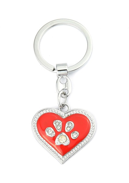 Taşlı Kalpli Pati Izi Tasarımlı Anahtarlık ''newlifepromosyon'' MDL542 fiyatları