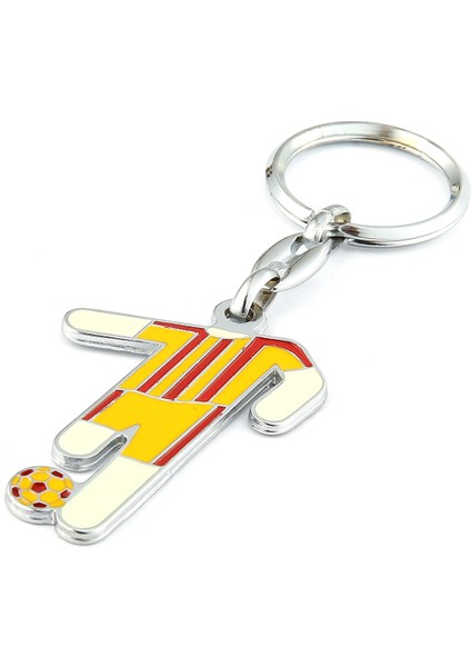 Sarı Kırmızı Futbolcu Tasarımlı Anahtarlık ''newlifepromosyon'' MDL379