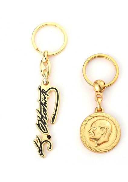 Mustafa Kemal Atatürk Gold ve Imza Anahtarlık ''newlifepromosyon'' MDL36 fiyatları