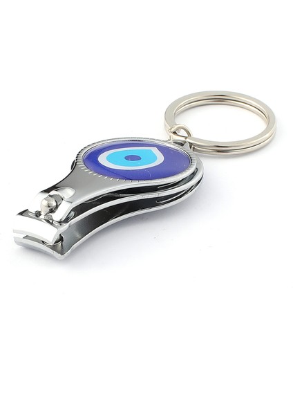 Nazar Boncuğu Logolu Açacaklı Tırnak Makaslı Anahtarlık ''newlifepromosyon'' MDL135