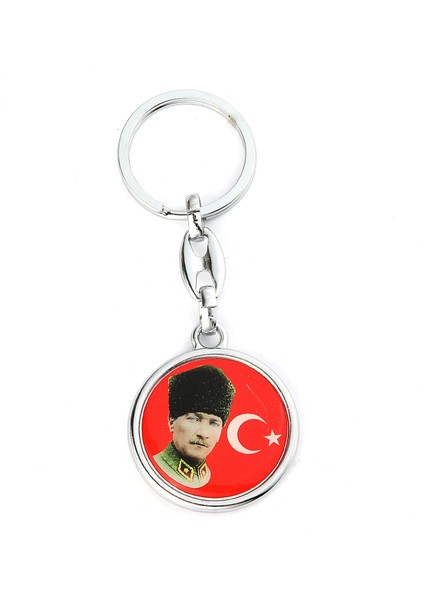 Bayrak ve Mustafa Kemal Atatürk Logolu Anahtarlık ''newlifepromosyon'' MDL217 fiyatları