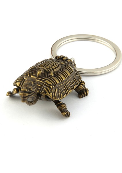 3D Bronz Kaplumbağ Tasarımlı Anahtarlık ''newlifepromosyon'' MDL375