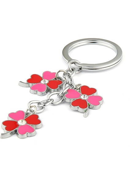 Taşlı Yonca Tasarımlı Anahtarlık ''newlifepromosyon'' MDL315