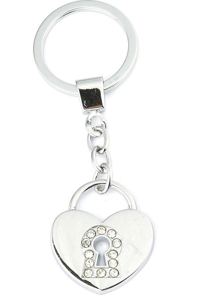 Taşlı Kalp-Kilit Tasarımlı Anahtarlık ''newlifepromosyon'' MDL335 fiyatları