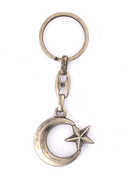 Eskitme Ay Yıldız Temalı Anahtarlık ''newlifepromosyon'' MDL484 fiyatları