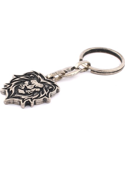 Eskitme Yeleli Aslan Figürlü Anahtarlık ''newlifepromosyon'' MDL487