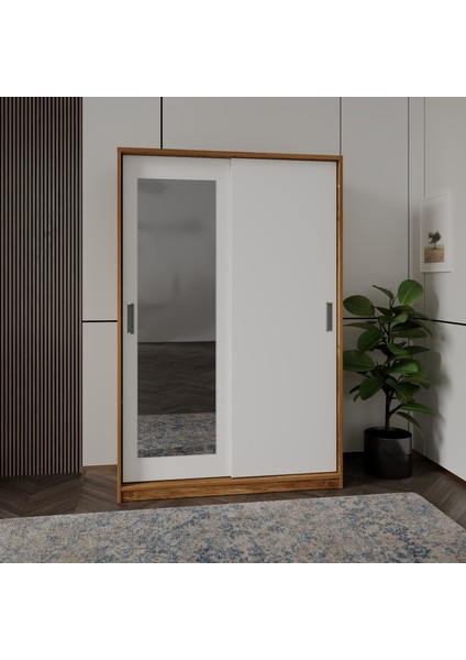 Başak 2 Kapaklı 8 Bölmeli Bambu Detaylı Dolap fiyatları