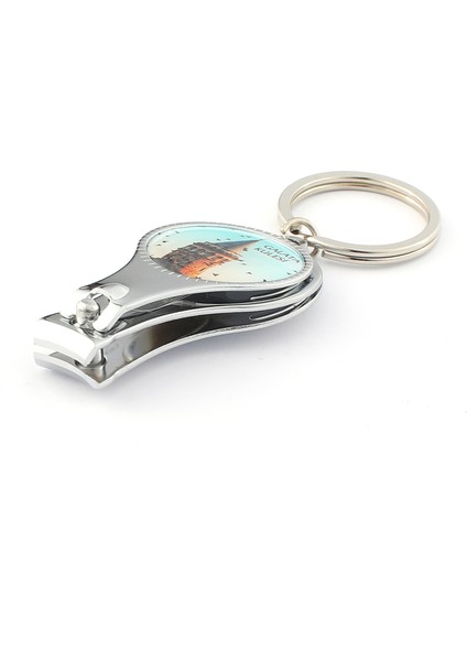 Galata Kulesi Logolu Açacaklı Tırnak Makaslı Anahtarlık ''newlifepromosyon'' MDL134