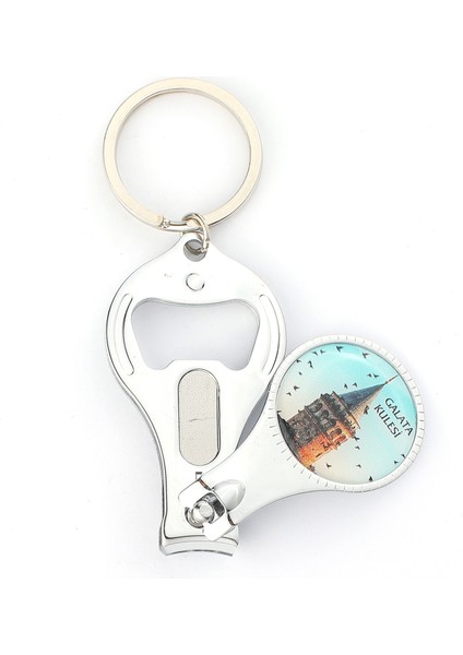 Galata Kulesi Logolu Açacaklı Tırnak Makaslı Anahtarlık ''newlifepromosyon'' MDL134 modelleri