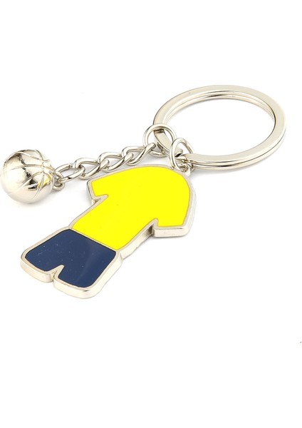 Sarı-Lacivert Forma Tasarımlı Anahtarlık ''newlifepromosyon'' MDL275