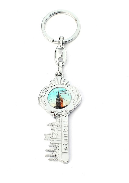 Istanbul Silüetli Galata Kulesi ve Anahtar Tasarımlı Anahtarlık ''newlifepromosyon'' MDL95 fiyatları