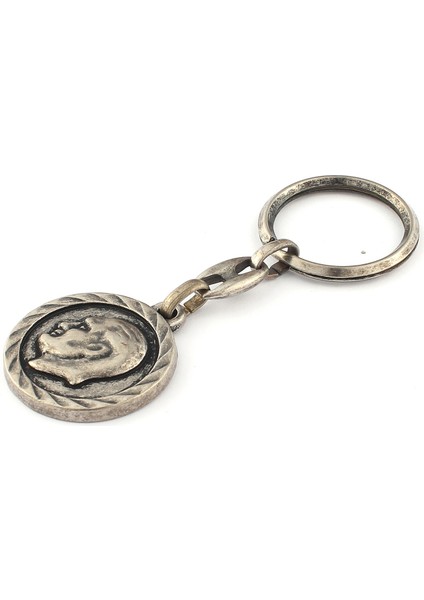 Eskitme Atatürk Siluet Tasarımlı Anahtarlık ''newlifepromosyon'' MDL500