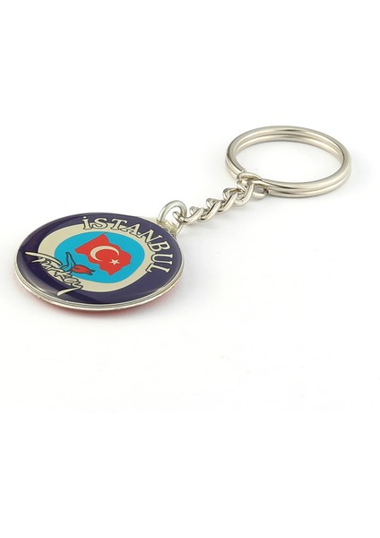 Istanbul Yazılı Bayrak Temalı Anahtarlık ''newlifepromosyon'' MDL176