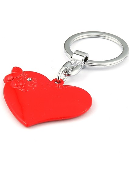 Kalp Tasarımlı Üzeri Yazılabilir Anahtarlık ''newlifepromosyon'' MDL549