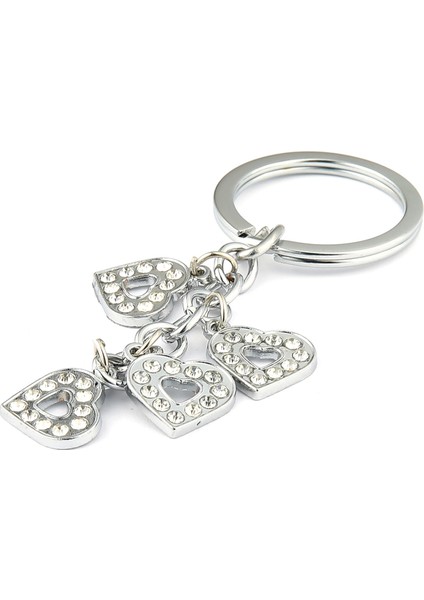 Taşlı Kalp Tasarımlı Anahtarlık ''newlifepromosyon'' MDL316