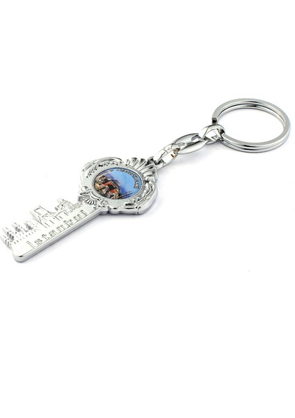 Istanbul Silüetli Ayasofya Temalı ve Anahtar Tasarımlı Anahtarlık ''newlifepromosyon'' MDL93