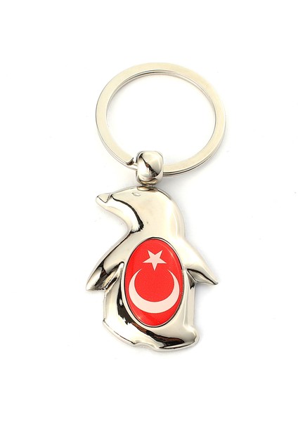 Pengüen Figürlü Ay Yıldız Damla Logolu Anahtarlık ''newlifepromosyon'' MDL125 fiyatları