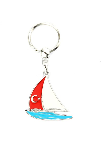 Bayrak Temalı Yelken Tasarımlı Anahtarlık ''newlifepromosyon'' MDL276