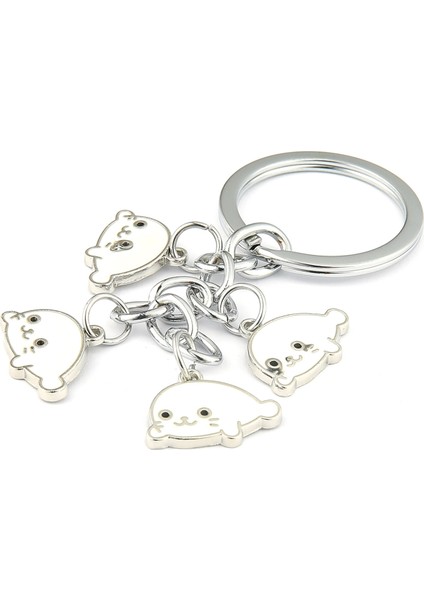 Beyaz Fok Tasarımlı Anahtarlık ''newlifepromosyon'' MDL527