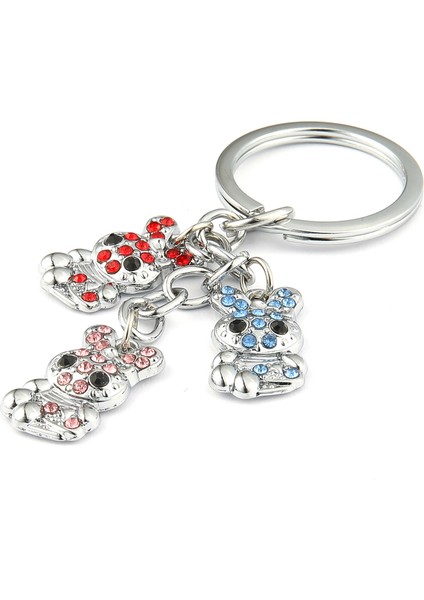 Taşlı Renkli Tavşan Tasarımlı Anahtarlık ''newlifepromosyon'' MDL538