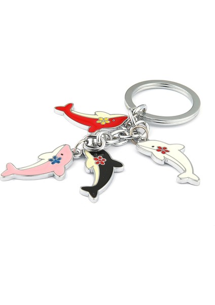 Renkli Yunus Balığı Tasarımlı Anahtarlık ''newlifepromosyon'' MDL548