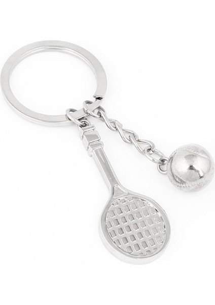 3D Tenis Topu ve Raket Metal Tasarımlı Anahtarlık ''newlifepromosyon'' MDL383 modelleri