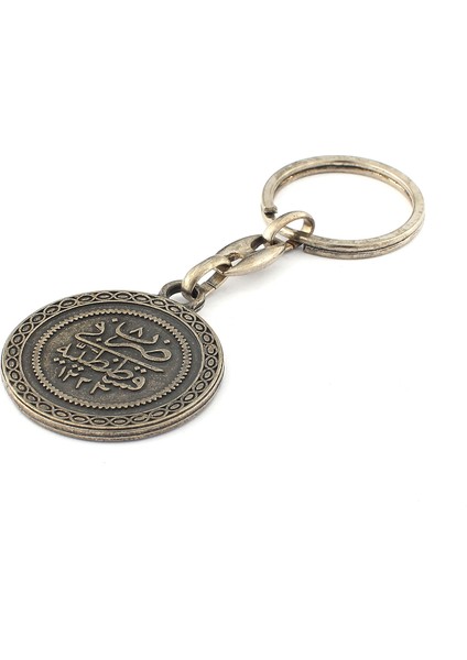 Çift Taraflı Eskitme Osmanlı Tuğra Anahtarlık ''newlifepromosyon'' MDL435