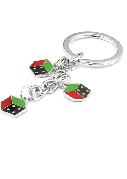 3D Renkli Zar Tasarımlı Anahtarlık ''newlifepromosyon'' MDL556