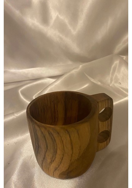 Kuksa Ahşap Rengi Tahta Bardak Kupa Kulplu fiyatları