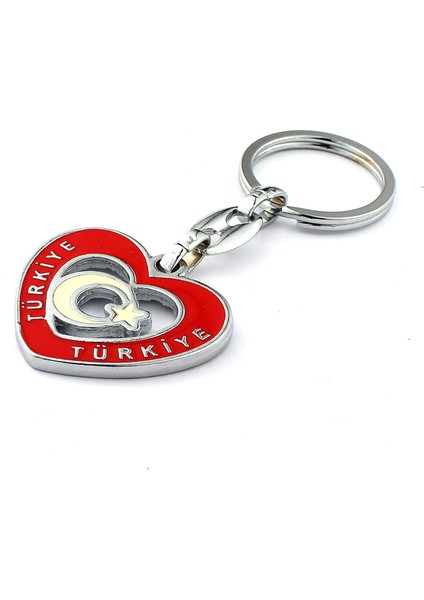 Türkiye Yazılı Ay Yıldız Temalı Anahtarlık ''newlifepromosyon'' MDL72