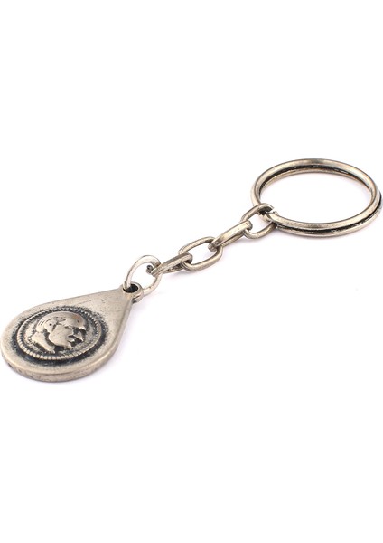 Eskitme Atatürk Siluet Tasarımlı Anahtarlık ''newlifepromosyon'' MDL490