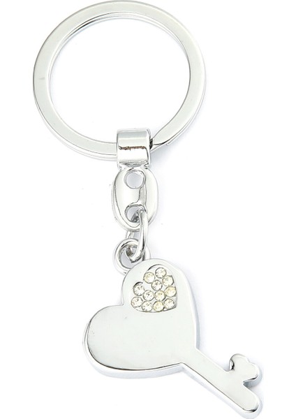 Taşlı Kalplı Anahtar Tasarımlı Anahtarlık ''newlifepromosyon'' MDL529 fiyatları