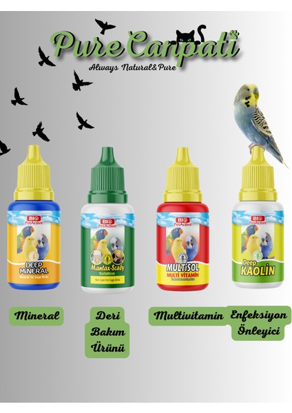Kuş Mineral,deri Bakım,multivitamin ve Immune Set