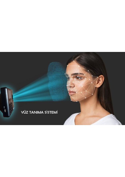 Yüz Tanıma Cihazı ve Parmak Izi Okuyucu Maaş Mesai Yazılımı Kurulumu Dahil Full Sistem Kart Okuma Özellikli