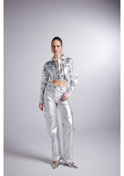 Varak Kaplama Kargo Cepli Millen Pantolon Gri indirimleri