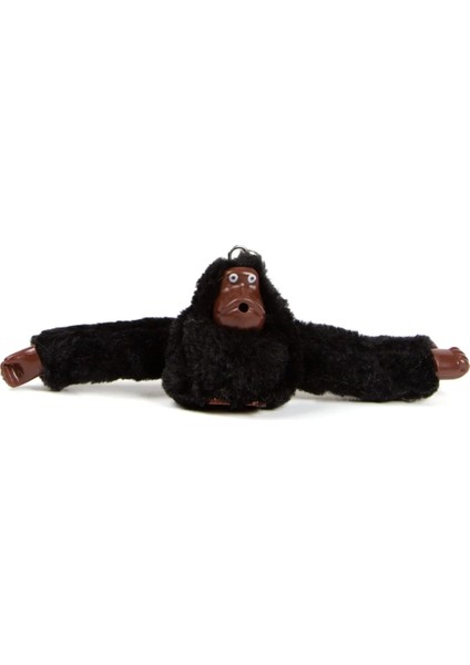Unisex Siyah Maymun Peluş Oyuncak Çanta Ve Cüzdan Aksesuarı Anahtarlık tul243