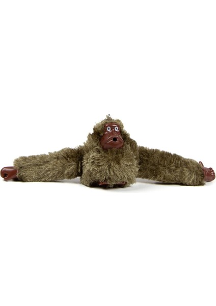 Unisex Haki Maymun Peluş Oyuncak Çanta Ve Cüzdan Aksesuarı Anahtarlık tul243